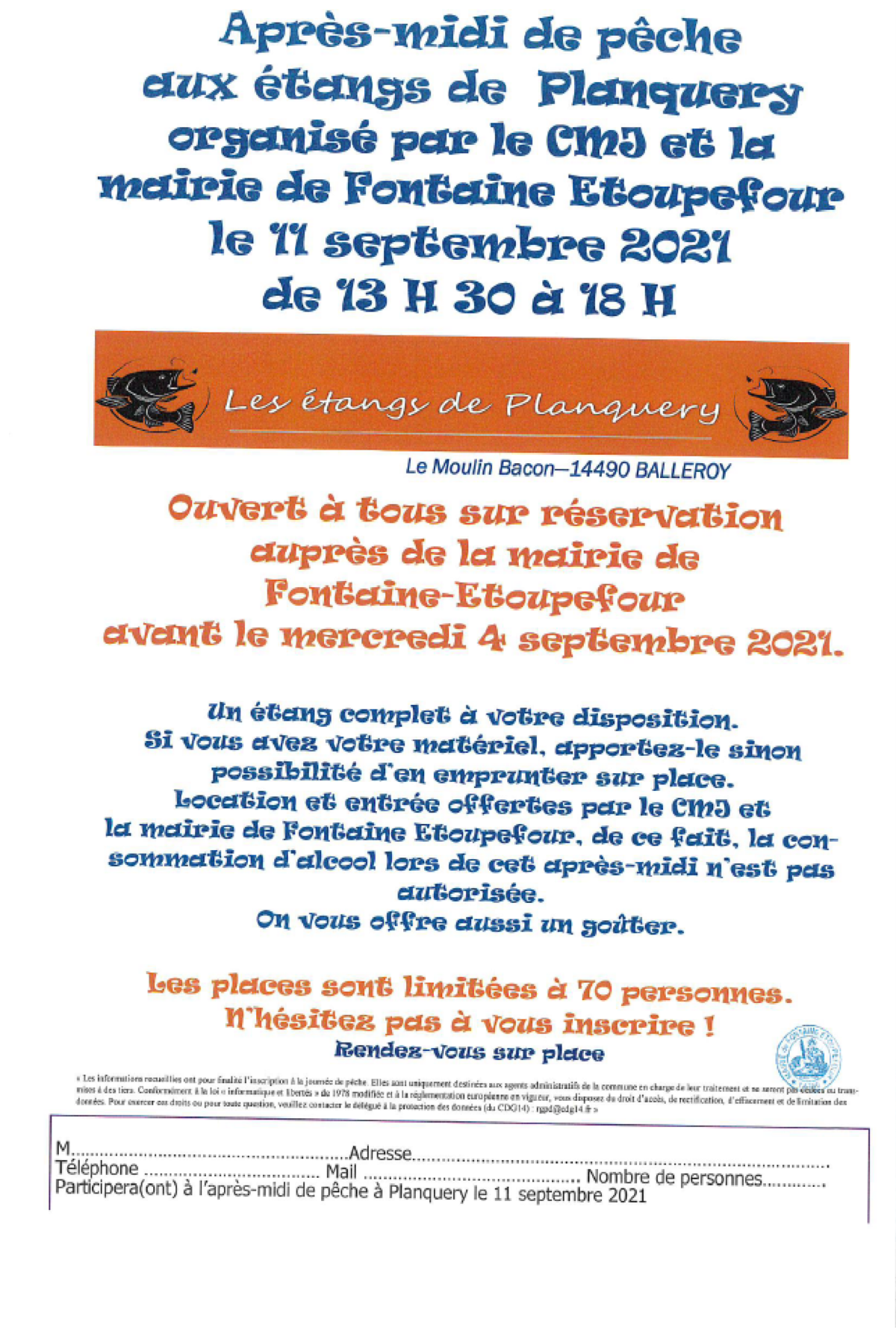 PÊCHE AUX ÉTANGS DE PLANQUERY