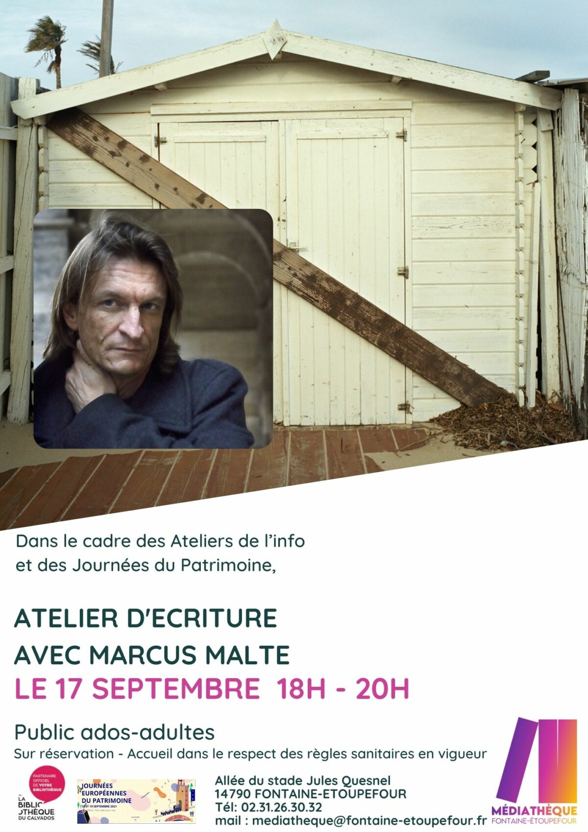 Atelier d’écriture avec Marcus Malte